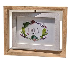 Porta Retrato MDF Bege 13X18