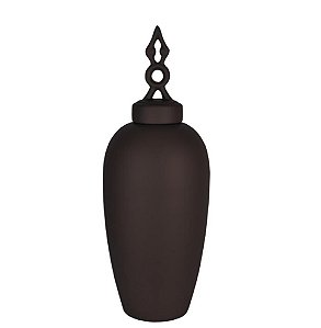 Vaso Grande Com Tampa Chocolate