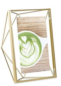 Porta Retrato Metal Vertical Dourada 15x20 - DeA