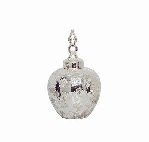 Vaso Médio Cromado Envelhecido