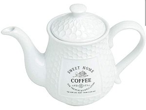 Bule Cerâmica P/ Café Sweet Home 850ml - Bon Gourmet