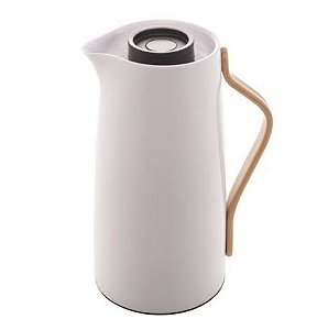 Garrafa Térmica Plástico C/ Cabo Curve Branca 1L - Bon Gourmet