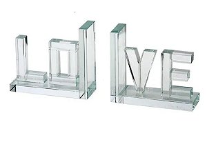 Aparador de Livros Love Vidro