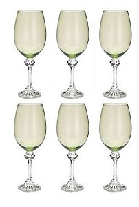 Cj 6 Taças Cristal p/ Vinho Elisa Kale 450ml - Bohemia