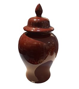 Vaso Potiche Cerâmica Alto Marsala - Mazzotti