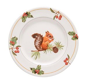 Prato Sobremesa Aquarelle Christmas 20cm - Copa & Cia