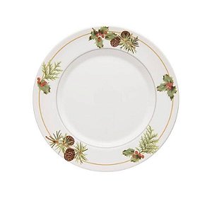 Prato Raso Aquarelle Christmas 28cm - Copa & Cia
