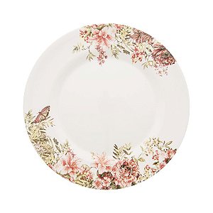 Cj 6 Pratos Raso Aquarelle Jardim 28cm - Copa & Cia