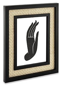 Porta Retrato em MDF com Rattan 20x25 - Mart