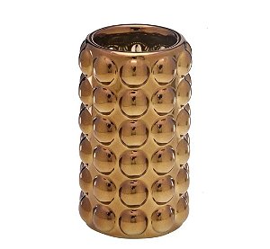 Cachepot Decorativo Dourado 18cm