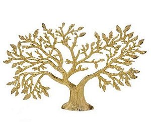 Árvore Decorativa Metal Dourada 21cm