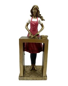 Mulher Gourmet Decorativa 23cm