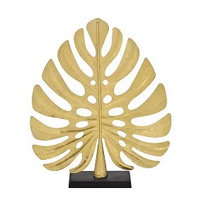 Folha Decorativa Dourada 34cm