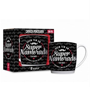 Caneca Porcelana Urban Super Namorado - 360ml