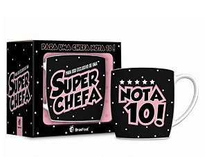 Caneca Porcelana Urban Chefa Nota 10 - 360ml
