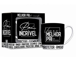 Caneca Porcelana Urban Pai Incrível - 360ml