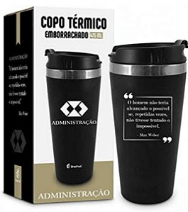 Copo Plástico Inox Térmico Curso Fosco Administração -450ml
