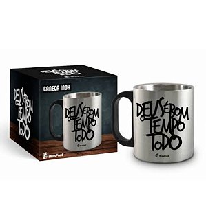 Caneca Inox Deus É Bom o Tempo Todo - 300ml