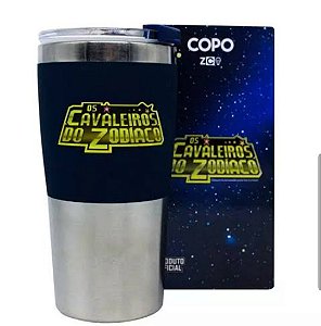 Copo Com Tampa Cavaleiros do Zodíaco - 450ml