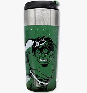 Copo Com Tampa Oficial Hulk Vintage - 300ml