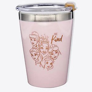 Copo Com Tampa Princesas Gold - 300ml
