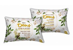 Almofada Retangulo pequena Ele É Meu Deus