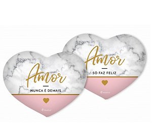 Almofada Coração Pequena Amor Nunca é Demais