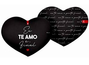 Almofada Coração Eu Te Amo E Ponto Final