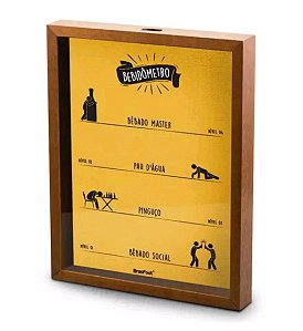 Quadro Vidro Tampinha Bebidômetro