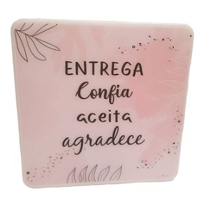 Luminária Entrega Confia Aceita Agradece.