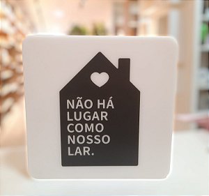 Luminária De Mesa Não Há Lugar Como Nosso Lar
