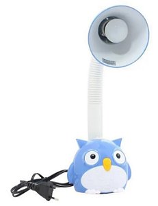 Luminária De Mesa Coruja Azul