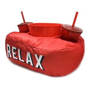 Almofada Para Pipoca Relax Vermelha