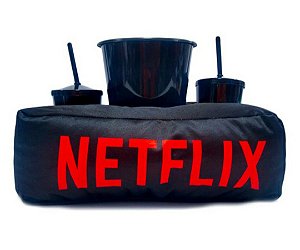Almofada Para Pipoca Netflix Preta