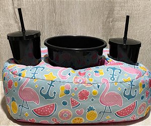 Almofada Para Pipoca Flamingos
