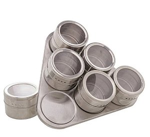 Porta Condimento Magnético Inox