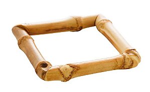 Cj 4 Anéis P/ Guardanapos Bambu 6x1x6cm