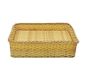 Bandeja Flutuante Retangular 50cm em Vime