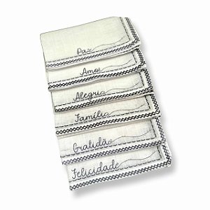 Cj 6 Guardanapos Sentimentos