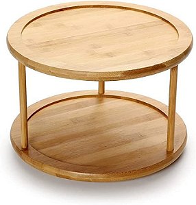 Organizador Giratório Duplo Keep Bambu