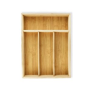 Organizador de Talheres Bambu 34x25x4,5cm - Yoi