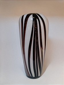 Vaso Decorativo Listrado 35cm - Mabruk