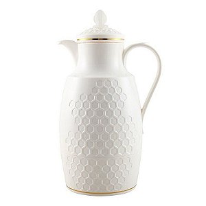 Garrafa Térmica Favo 1L Branca