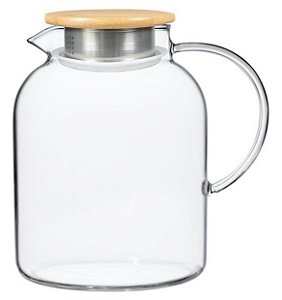 Jarra Borossilicato Clívia c/ Tampa em Bambu 1,5L