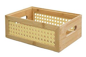 Caixa Organizadora Empilhável de Palhinha 22cm