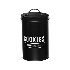 Pote Biscoito Manhattan Preto