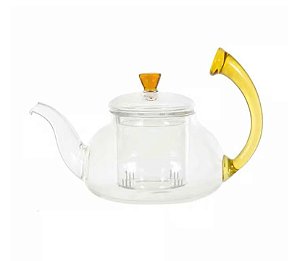 Chaleira Em Vidro Borossilicato Com Infusor E Alça 700ml