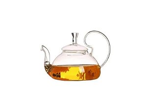 Chaleira De Chá Pyrex De Alta Borossilicação Com Chama Aberta