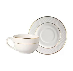 Aparelho de Jantar  Filetada Split Gold - Alleanza 24pcs