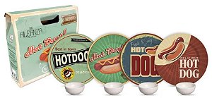 Kit Sobremesa 8 pçs Hot Dog Collection Colecionável Alleanza